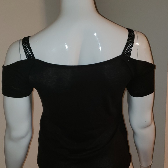 Sassi Rebel Plus size cold shoulder t-shirt - Picture 2 of 2
